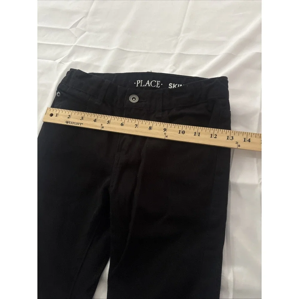 Children’s Place Black Skinny Jeans Boys Size 8 Adjustable Waist